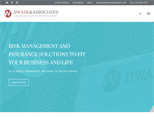 Tablet Screenshot of jjwadeinsurance.com